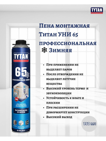 ПЕНА TYTAN ЗИМНЯЯ 65 ПРОФЕССИОНАЛЬНАЯ